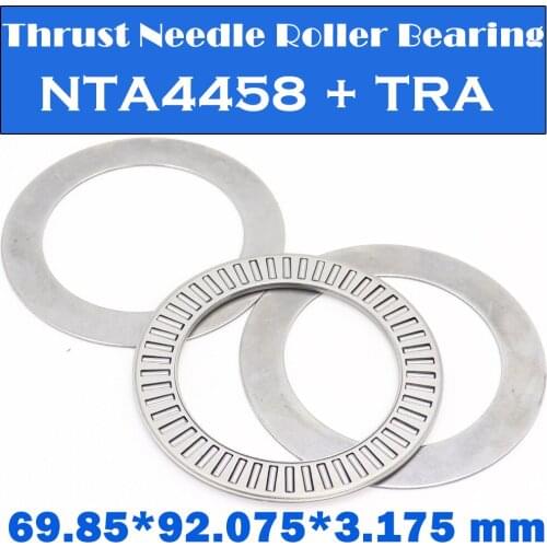 NTA4458 + TRA Inch Thrust Needle Roller Bearing With Two TRA4458 Washers 69.85*92.075*3.175mm 1Pc TC4458 NTA 4458 Bearings