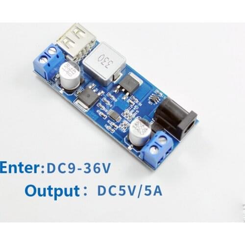 5A step-down module, 24V 12v switch 5v, usb phone charging power supply module, car recorder parking monitoring