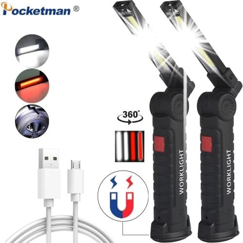 15000LM Ultra Bright Work Light COB LED Flashlight Magnetic 5 modes USB Rechargeable Torch lamp waterproof Camping Car Repair