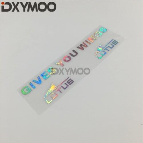 1 Set Motorcycle Head Bike Helmet Visor Lens Sticker Car Styling Vinyl Bumper for Lotus Give You Wings
