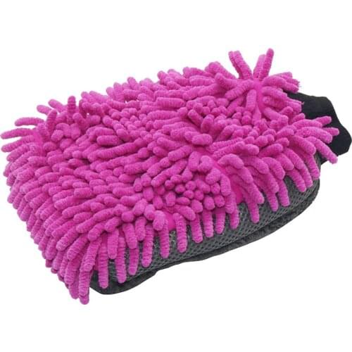 1 Pcs Car Wash Glove Coral Mitt Soft Anti-scratch for Car Wash Multifunction Thick Cleaning Glove Car Wax Detailing Brush