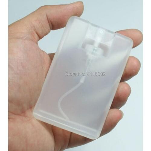 100pcs 20ml Plastic Spray Parfum Box Card Moisturizing Perfume Sprayer Bottle Refillable Perfume Spray Pump Only One Time