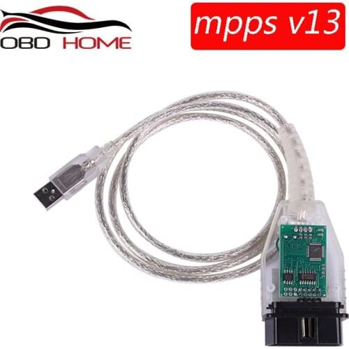 2020 ECU Programmer SMPS MPPS V13.02 V13 K CAN Flasher Chip Tuning Remap OBD2 MPPS V13.02 Diagnostic Cable With Multi-Language