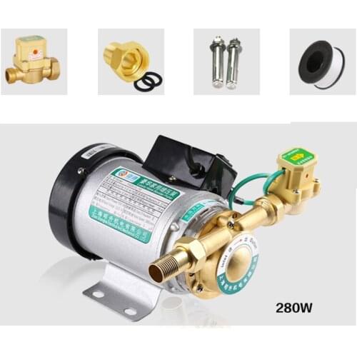 280W 20L/min Pipeline Pump SS Water Pressure Booster Pump with automatic flow switch, high pressure shower booster water pump