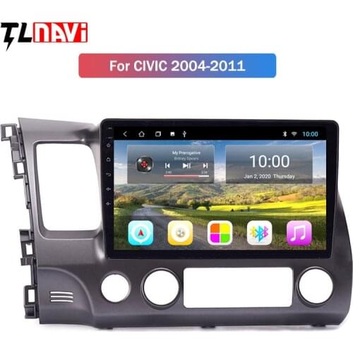 2G RAM Android 9.1 Car Audio Player 10.1 inch For Honda civic 2004-2011 GPS Navigation With Playstore,Wifi