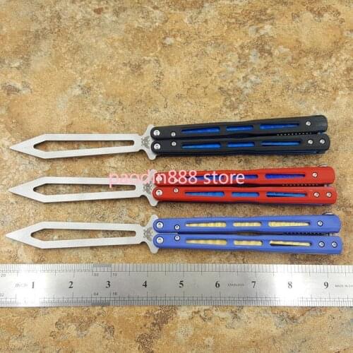 3 Colors The One BM51 Butterfly Trainer Knife G10 Handle D2 Steel Blade Bushing System Jilt Knife Free-swinging Pocket EDC Knife