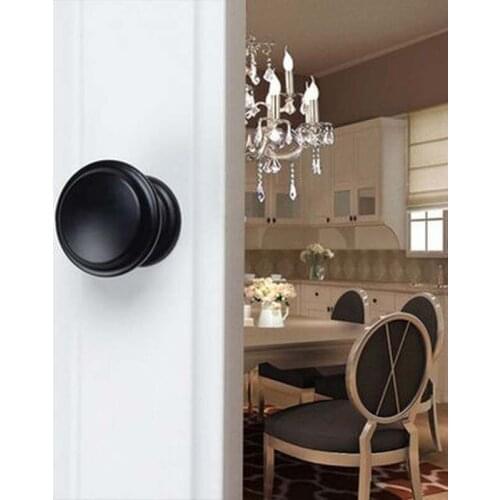 34mm black drawer kitchen cabinet knob modern simple furniture decoration hardware knobs
