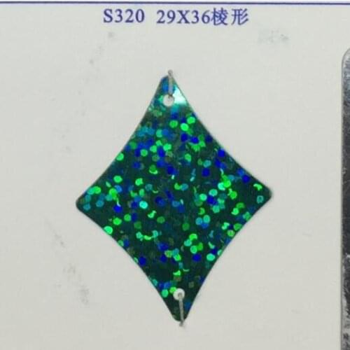 500g 29*36mm Big Diamond Shape Loose Large Sequins Sewing Crafts Customized Make Specially Silver Light Gold White Confetti