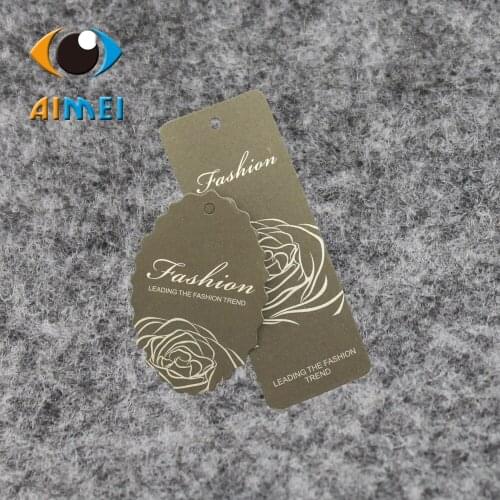 Free Design & Free Shipping 500Pcs/Lot Customized Paper Hang Tag For Clothing Swing Tag Labels For Garment Bag Printed Tags