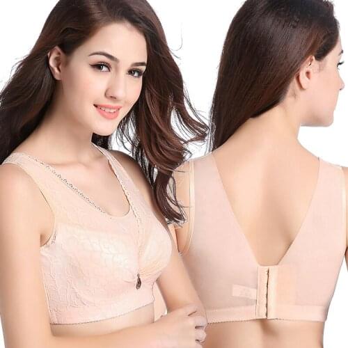 Bra Wireless Bras for Women Lingerie BH Lace Sexy Bralette Push Up Bra Plus Size Y-line Straps Backless Bras Large Size