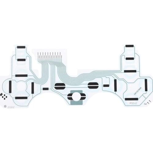 Circuit Film Button Ribbon Conductive Keyboard Flex PCB SA1Q160A Replacement for PS3 3 Vibration Handle Controller