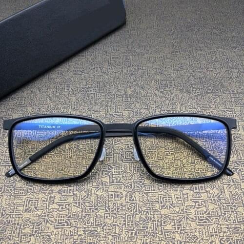 Denmark Brand Design Eyewear Ultralight Titanium Eyeglasses Optical Prescription Glasses Frame for Men Women Oculos De Grau9711