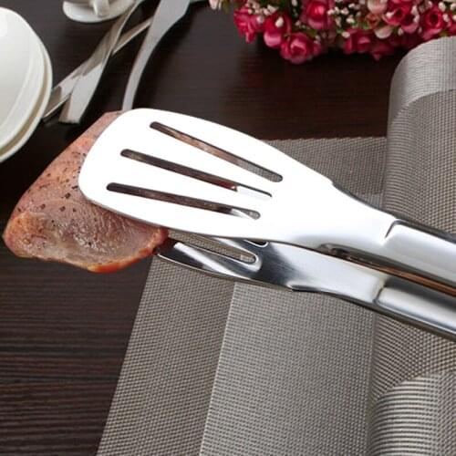 Cooking Tools Barbecue Clamps Stainless Steel Kitchen Tools Gadgets Bread Salad Meat Clip Anti Heat BBQ Buffet Tongs