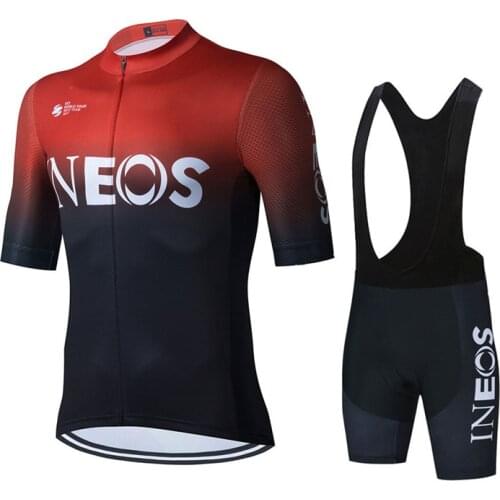 2021 New Ineos Team Cycling Jersey Sets Maillot Ciclismo Mens Cycling Uniform Summer Clothes Ropa Ciclismo Riding Clothing Suit