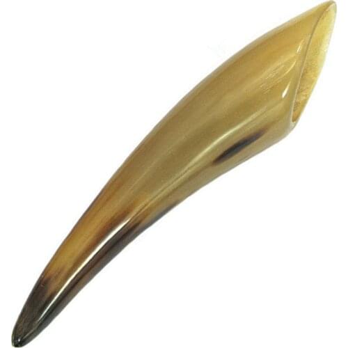 16-18CM Natural Yak Horn Family Decor Handicraft from Tibet Traditional Chinese Medical Guasha Tools Tea Spoon