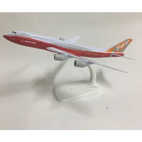 JASON TUTU 20cm Plane Model Airplane Model Boeing 747-8 Aircraft Model 1:300 Diecast Metal Airplanes Planes Toys Aeroplan