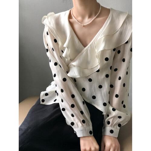 Блузки в горошек MOOIRUE APPAREL China At AliExpress