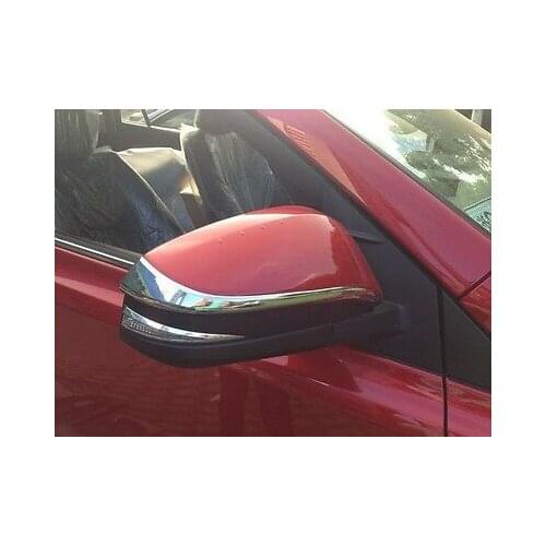 Rearview Side Door Mirror Stripe Cover Trim 2pcs For TOYOTA RAV4 RAV 4 2013-2017