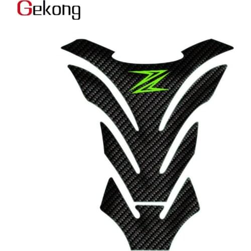 Motorcycle Carbon Fiber Oil Fuel Gas Tank Pad Tankpad Decal Protector Sticker For Z650 Z750 Z800 Z900 Z1000 Z900RS Z300