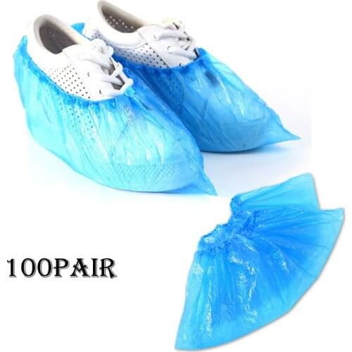 Disposable 100 Pack Shoe Covers Hygienic Boot Cover for Workplace Indoor Carpet Hiking Camping Outdoor Travel shoe Case Bag #420