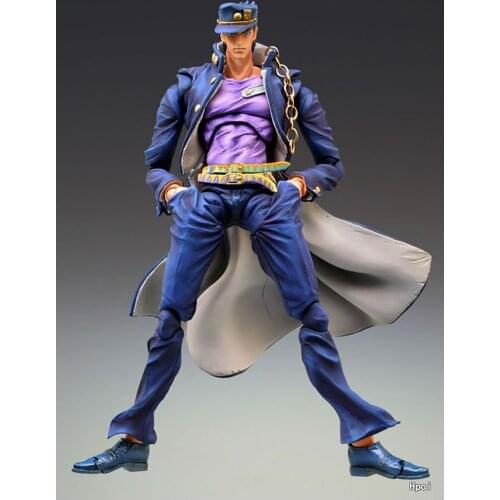 Original Medicos Super Action Statue JoJos Bizarre Adventure Kujo Jotaro Action Figures 16cm