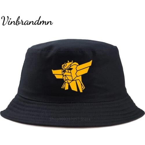 Goldorak Funny Print Bucket Hat Unisex Women Men Parent-child Hats Fisherman Outdoor Sun Hat Classic Fishing Caps Mazinger Z hat