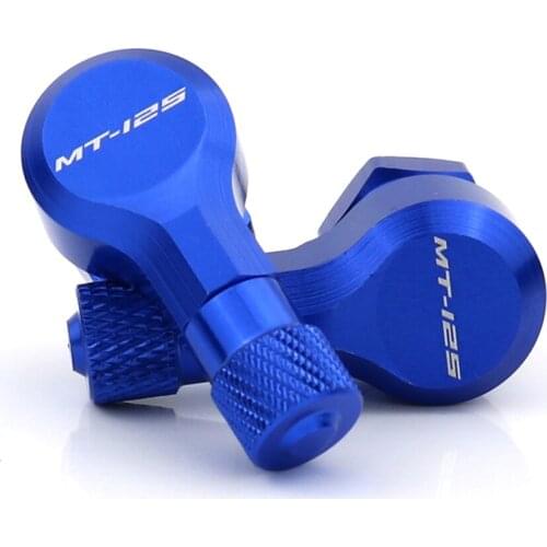 Motorcycle Front and Rear CNC Wheel Tubeless Tire Valve Stems 90 Degree 11.3mm For Yamaha MT-125 MT125