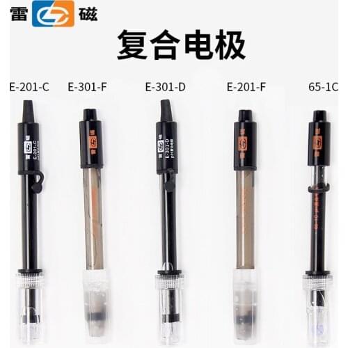 PH composite electrode E-201-C E-301-F type 65-1-C rechargeable laboratory pH meter probe