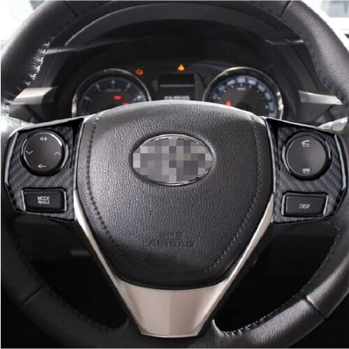 Fit For Toyota Corolla 2014-2019 Carbon Fiber Interior Center Consol Panel Dashboard Air Vent Gear Box Water cup panel Stickers