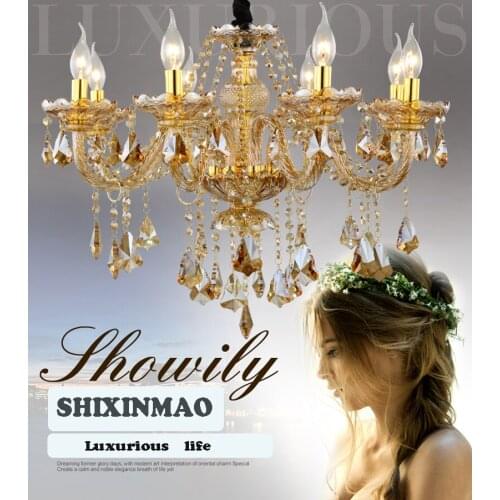 Luxury Modern crystal Chandelier cristals light modern brief art candle lighting chandelier Lighting k9 cristals