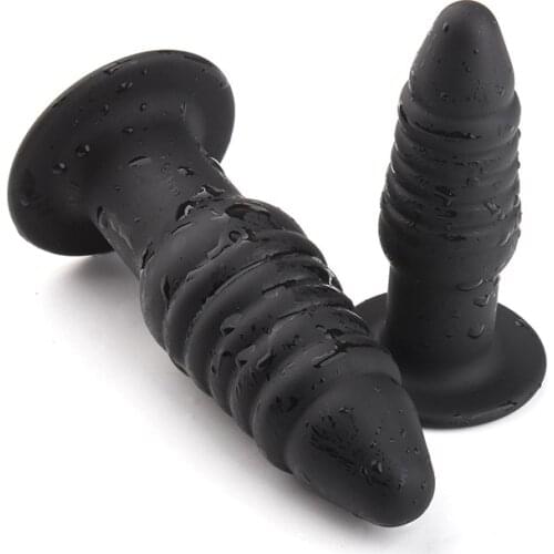 Silicone Anal Plug Thread Anal Dilator Butt Plug Prostate Massager Pussy Stimulator Adult Erotic Anal Sex Toys For Men Women