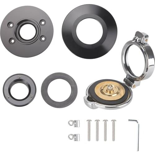 Vintage Motorcycle Clockwise Fuel Gas Oil Tank Cap Retrofit, Black Pop-up Gas Cap Replacement for BMW R nineT