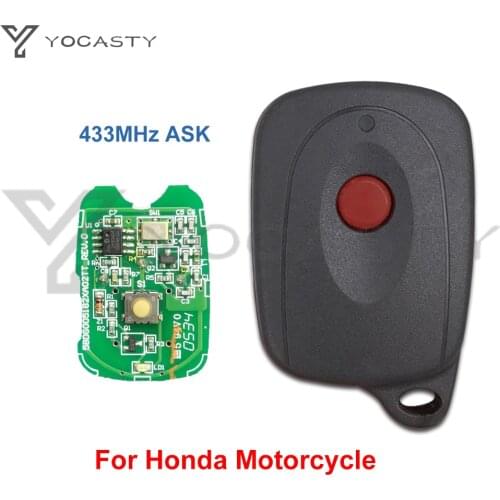 YOCASTY 433Mhz 2pcs/lot original 1 Button Remote Motorcycle Key For Honda OEM 2pcs Honda Motorcycle