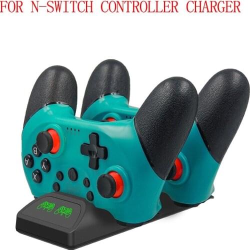 Charger for NS Switch Pro bluetooth Motion-sensing Controller With 6-axis Switch Wireless Game Charger Double Charge Accessories