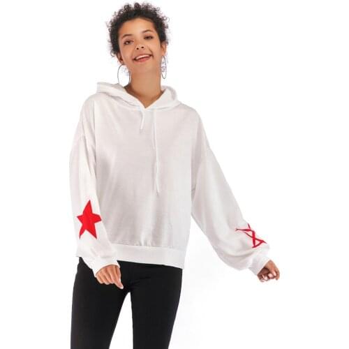 YYFS 2019 Women Fashion Long Sleeveid Campus Style Hooded Sweatshirt Hoodies Women Tracksuit Sweat Coat Casual Sportswear Female