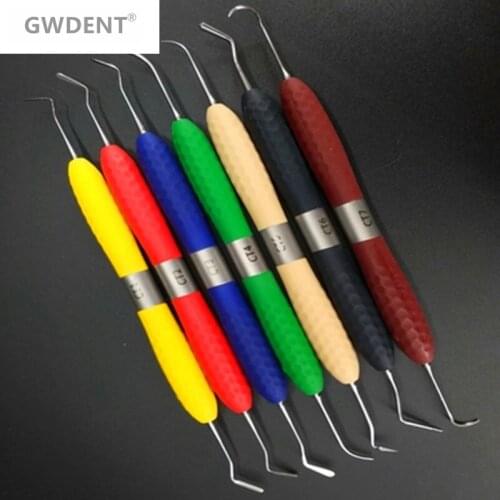 1 PCS high quality Dental resin filler Aesthetic restoration kit fit for LM Resin knife Plastic dresser with silicone handle