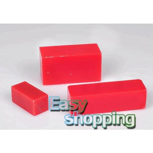 3Pcs/Set Dental Materials Mechanic Student Red Carving Wax Blocks Jewelry Wax Design Wax Model Making