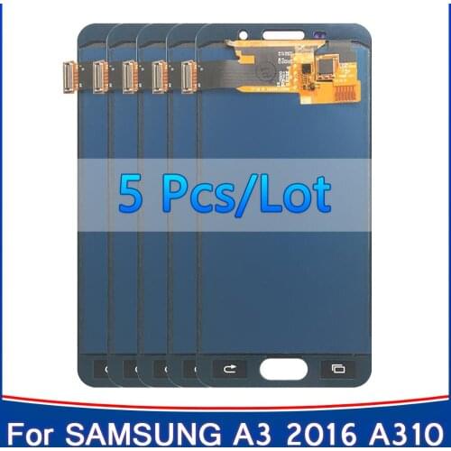5 pcs/lot TFT 4.7'' LCD For SAMSUNG Galaxy A3 2016 A310 A310F A3100 LCD Display Touch Screen Digitizer Assembly replacement
