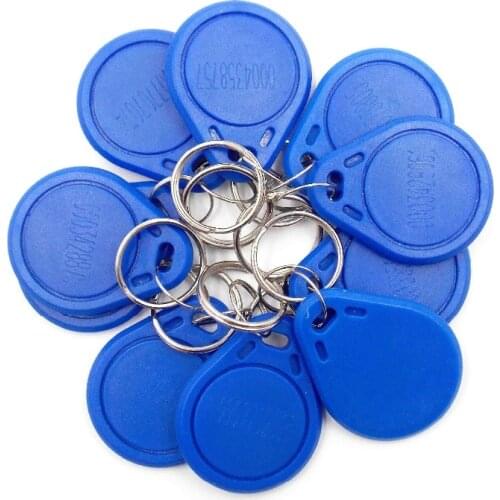 5PCS RFID Key Fobs 13.56MHz Proximity ABS IC Tags NFC 1k Tag Access Controller