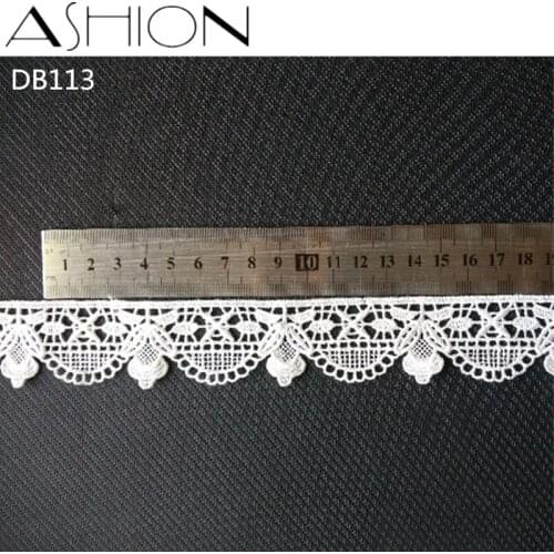 5 yards 35MM white Embroidered Lace Fabric DIY skirt hem Dance costumes Garment Accessories lace trim Sewing Craft LP-DB113