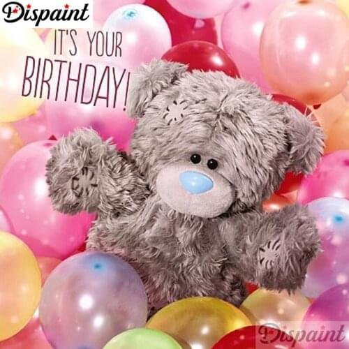 Dispaint Full Square/Round Drill 5D DIY Diamond Painting "Cartoon bear" Embroidery Cross Stitch 3D Home Decor A10217