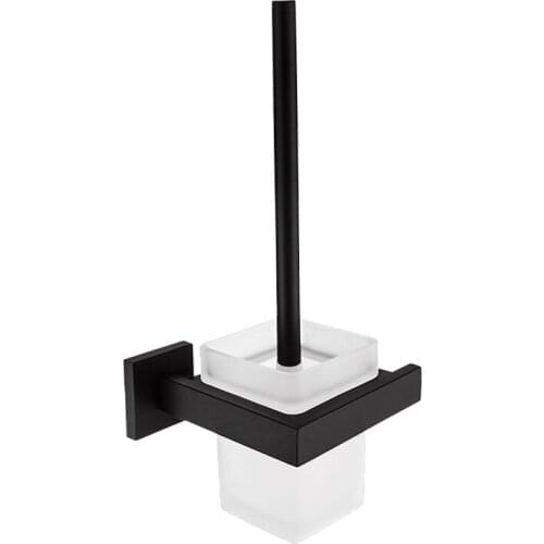 AUSWIND Black Oil Bronze Square Toothbrush Holder Stainless Steel Wall Mount Bathroom Lavatory Q76