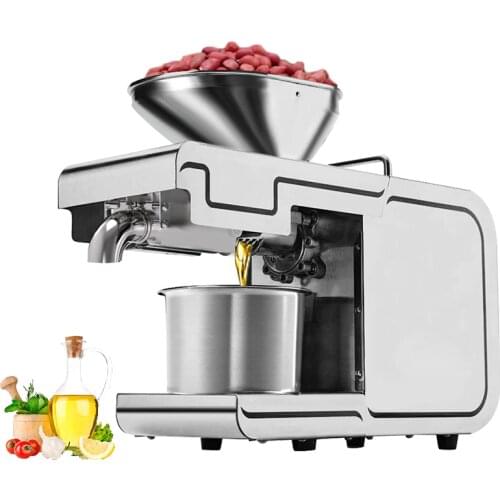 New Automatic peanuts oil presser machine cold press oil extractor squeezer sesame flax seeds oil press machine