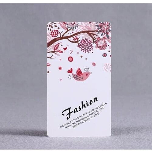 300gsm coated paper custom paper hangtag printed clothing price label tags brand tag garment tags