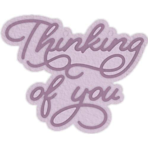 Thinking of You Stacking die cut Metal Cutting Dies new 2019 for DIY Scrapbooking Embossing Crafts Supplies Paper Cards Making