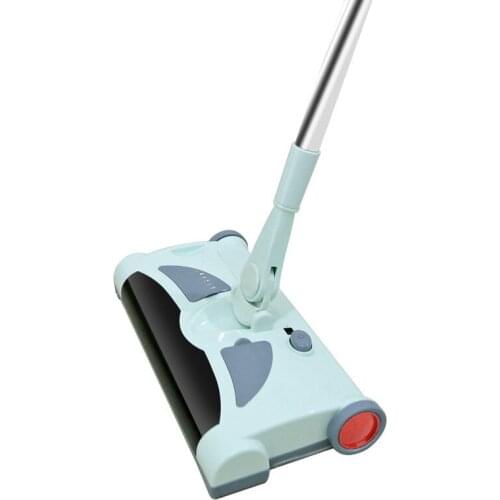 Electric Floor Sweeper Cleaner Vacuum Rechargeable Wireless Hand Push Vacuum Cleaner Household Electric Mop Broom Robot