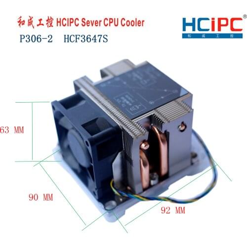 P306-2 HCF3647S LGA3647 CPU Cooler, 2U Copper CPU Cooler, Cooling Fan, High Quality, 2KG,with Delta Fan