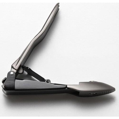 Nail Clippers with Catcher Toenail Cutter Catches Clippings High Trimmer Fingernails Toe Nail Professional Quality R2H9