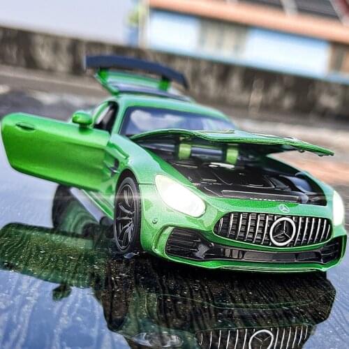 1:32 Benzs GT Coupe Alloy Sports Car Model Diecasts Metal Simulation Toy Racing Car Model Collection Sound Light Childrens Gift