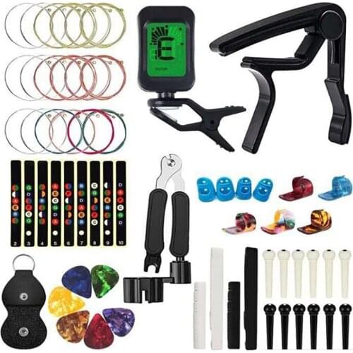 Guitar Accessories Kit Guitar Strings Replacement Changing Tool For Guitar Players And Guitar Beginners